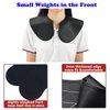 Hair Cutting Guide Cape Hair Cutting Collar for Hairstylists with Guidelines Weighted Hair Cutting Mat Silicone Waterproof Haircut Shoulder Mat (Black)