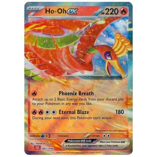 Pokemon – Ho-oh ex 007/034 CLC - Trading Card Game Classic – Holo Foil – Single Card