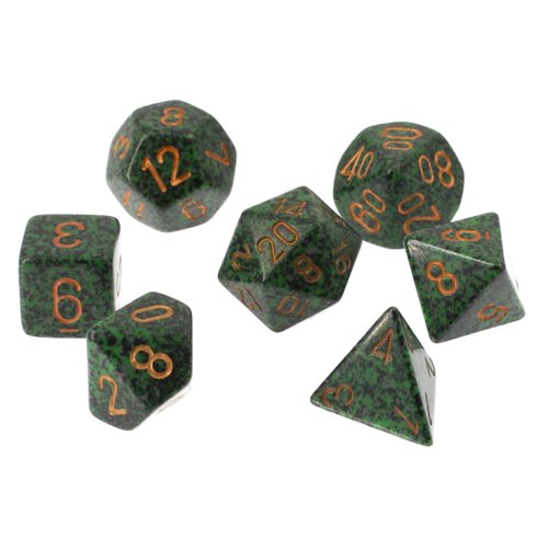 Chessex Speckled® Polyhedral Golden Recon™ 7-Die Set