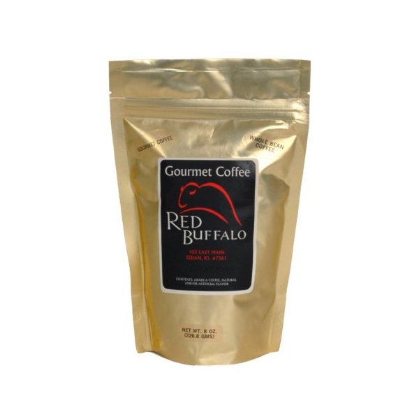 Red Buffalo Double Nut Decaf Coffee, Whole Bean, 1 pound