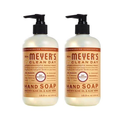 MRS. MEYER'S CLEAN DAY Liquid Hand Soap Oat Blossom Scent (12.5 Fl Oz (Pack of 2))