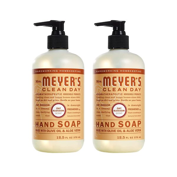 MRS. MEYER'S CLEAN DAY Liquid Hand Soap Oat Blossom Scent (12.5 Fl Oz (Pack of 2))