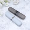 SUPVOX Portable Toothbrush Case Box Travel Capsule Oran Denture Care Container Travel Women Men 2pcs Black and Blue