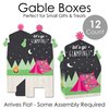 Big Dot of Happiness Let’s Go Glamping - Treat Box Party Favors - Camp Glamp Party or Birthday Party Goodie Gable Boxes - Set of 12
