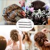 Black 400PCS Hair Bobby Pins for Women, Bun Pins for Thick and Thin hair and All Hair Types with Case, 1.97 inch