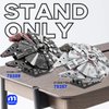 Display Stand for Lego Millennium Falcon 75257 75389, Upgraded Bracket for The Dark Falcon 75389, Strong Construction Stand Building Set with Clearer Instructions for Fans, Adults, Kids