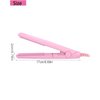 Mini Hair Curler Mini Hair Straightener, Hairstyling Iron Heating Curler,Flat Iron Hair Straightener for Travel Flat Iron Dormitory or Home (Pink)