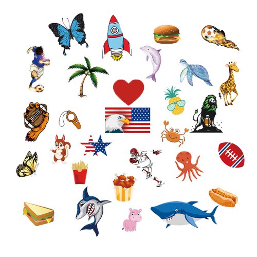 20 sheets of temporary tattoo stickers cosplay Long-Lasting 4 days