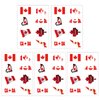 CARGEN National Flag Temporary Tattoos - 5 Sheets 8 Patterns Canada Flag Tattoos for Canadian Football Match World Cup Ball Game Great on Arm Face Shoulder for Kids Adults Party Festival