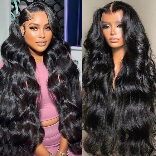 Tuneful Body Wave Lace Front Wigs Human Hair Pre Plucked 250 Density 13x6 HD Lace Frontal Wigs Human Hair for Women 26 Inch Glueless Lace Front Wigs Human Hair Natural Hairline