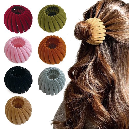 Aweoisa 7PCS Women's Hair Accessories, Bird Nest Magic Hair Clip with Hair Bun Clips