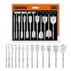 Luckyway 13-Piece 1/4 Inch to 1-1/2 Inch Spade Drill Bits Set for Wood, Plastic, Aluminum Hole Cutting