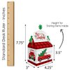 Big Dot of Happiness Merry Little Christmas Tree - Treat Box Party Favors - Red Truck Christmas Party Goodie Gable Boxes - Set of 12