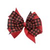 Red and Black Plaid Christmas Holiday Hair Bow