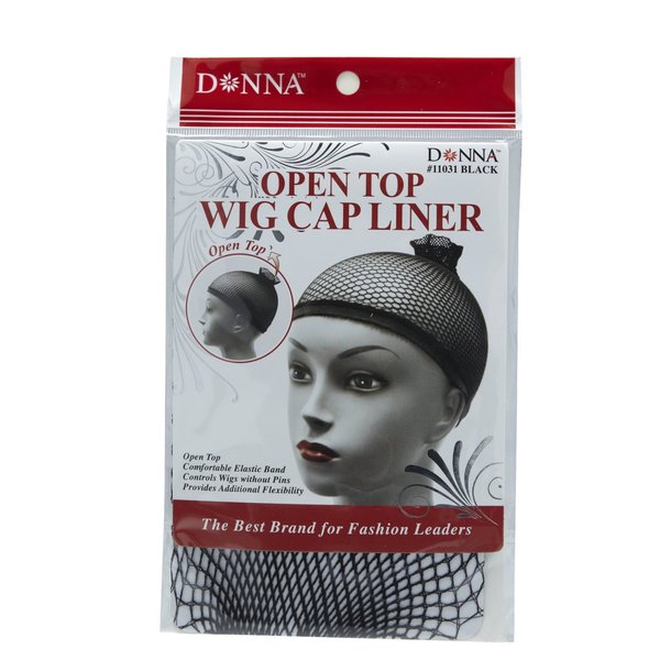 Donna Collection Wig Cap Liner, Cool Mesh Black