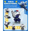 Super Wings 5" Transforming Paul Airplane Toys Vehicle, Action Figure, Plane to Robot, Suitable 3 4 5 year old Preschool Kids, Fun Plane Toys for Boys and Girls, Birthday Gifts, Blue