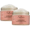 Shea Moisture Coconut & Hibiscus Hand & Body Scrub, 12 Oz, Pack of 2
