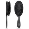 RPZL Boar Bristle Hair Brush - Soft Hair Brush w/Cushioned Nylon & Boar Bristles - Celebrity Polisher Brush, Styling Brush, Smoothing Brush, Hair Extension Brush - For All Hair Types, Wet or Dry Hair