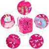 K.T.Fancy 7 PCS 18 inch Dolls Bag Carrier Set and Accessories Including 18 Inch Doll Clothes, Shoes, Sunglasses, Doll Backpack and Toy Unicorn (NO Doll)