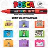 24 Posca Paint Markers, 3M Fine Posca Markers with Reversible Tips, Posca Marker Set of Acrylic Paint Pens | Posca Pens for Art Supplies, Fabric Paint, Fabric Markers, Paint Pen, Art Markers