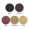 200 Pcs 2.5mm Hair Extensions Beads Copper Nano Rings Micro Links Beads for Hair Extensions (Black)
