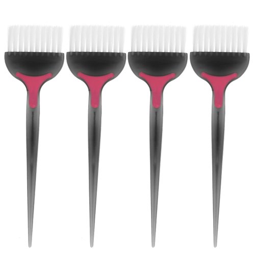 Hair Styling Accessories Hair Dye Brush Salon Brush: 4Pcs Hair Tint Brush Hair Highlight Brush Salon Barber Professional Hair Coloring Applicator Brush Black Blending