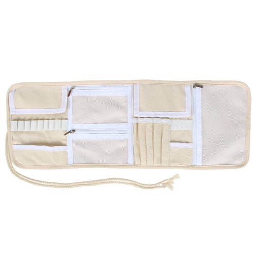 Teamoy Crochet Hook Case, Roll Bag Holder Organizer for Various Crochet Needles and Knitting Accessories, Cartoon Cats