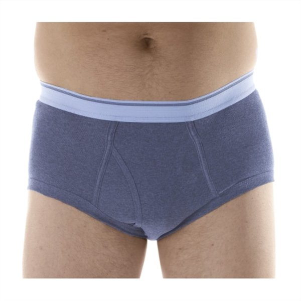 Wearever Incontinence Underwear for Men - Reusable & Washable Men's Bladder Control Briefs with Regular Absorbency - Leak Proof Underwear (Pack of 3) (Gray) (4XL)