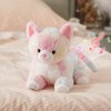 Glow Guards 13'' Musical Light up Rainbow Cat Stuffed Animal,Rainbow Kitty Soft Stuffed Animal,Singing Glowing Cat Plush Toy Bed Night Light Birthday Gift for Toddler Kids