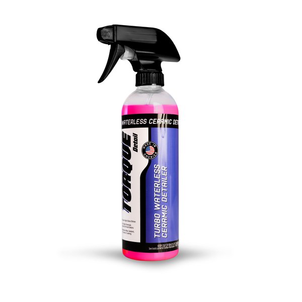 Torque Detail Ceramic Waterless Wash & Quick Detailer - Anti-Static Waterless Car Wash & Quick Detailer - High Gloss Formula, Enhances Shine of Top Coat Wax or Ceramic Coating (16 fl. oz)