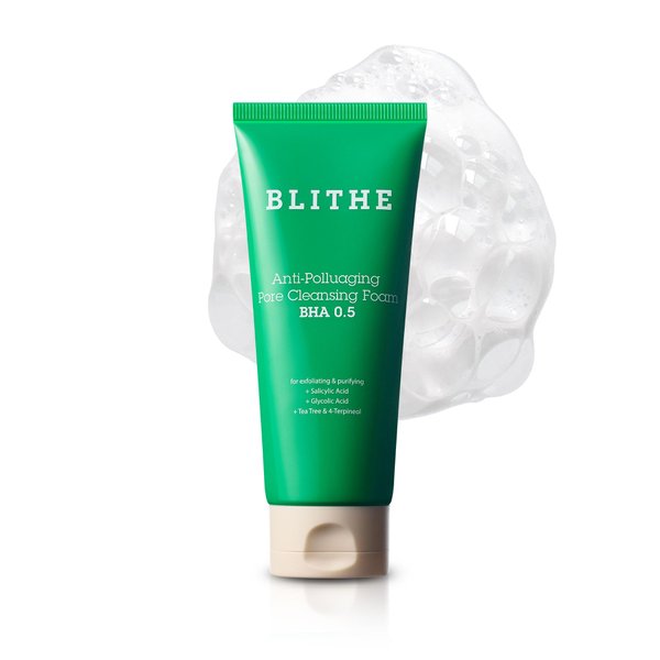 BLITHE AHA BHA Cleanser - Deep Pore Cleanser and Pore Minimizer, Exfoliant for Face, For Clogged Pores, 5.07 Fl Oz