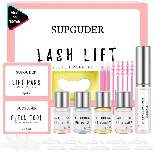 2024 Lash Lift kit Eyelash perm kit,SUPGUDER Professional Eyelash Curling Lash Extension Set,Lash Lifting Tools Suitable for Salon