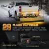 XRIDONSEN 60 inch Emergency Truck Tailgate Strobe Lights Strip 360 LED Tail Light Bar Amber White Flashing Warning Hazard Safety Rear Lights for Tow Plow Trucks Construction Vehicles Pickup Trailer