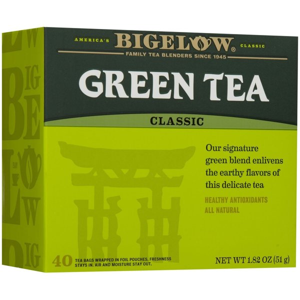 Bigelow, Classic Green Tea Bags (Caffeinated), 40 Count