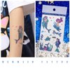 Yobbai Glitter Temporary Tattoos for Kids, Mixed Styles Butterfly, Panda, Sea Creature, Mermaid and Dinosaur Tattoo Stickers, Waterproof Fake Tattoos for Birthday Party Favors Goodie Bags Stuffers