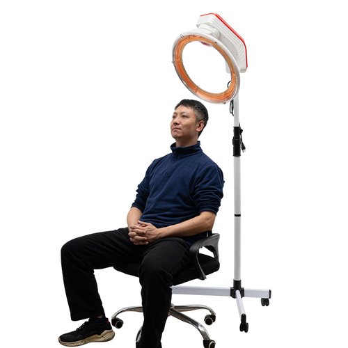 VPABES 950W Professional Orbiting Infrared Hair Dryer,Salon Standing Hair Dryer Professional Salon Hair Dryer Accelerator Spa Hair Color Processor,Adjustable Temperature and Time