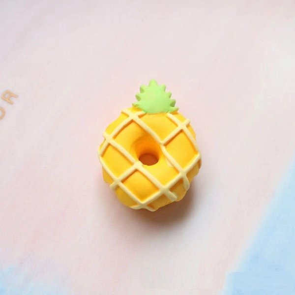 2Pcs Yellow Doughnut Hair Clips for Women Girls Cute Barrettes Duckbill Hair Accessories Pineapple Rings，Clips and Barrettes