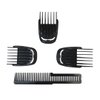 INGQI 3 Piece Set (9mm 12mm 16mm) Haircut Blade Guards Replacement for Philips Norelco Multigroom MG7710 MG7715 MG7720, with Small Beard Comb Black