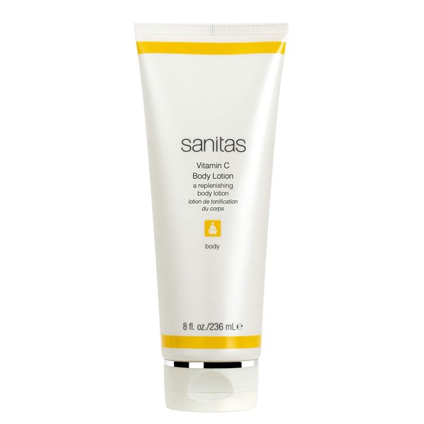 Sanitas Skincare Vitamin C Body Lotion, Brightening, Antioxidants, Shea Butter, 8 Ounces