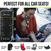 Sunferno Baby Car Seat Protector for Child Car Seat - Water Resistant Mesh Pockets Carseat Seat Protector for Under Car Seat - Car Seat Protector for Leather Seats - Seat Cover Pad for Dogs