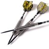 CUESOUL 25 Grams Tungsten Steel Tip Darts Set 90% Tungsten with Luxury Case
