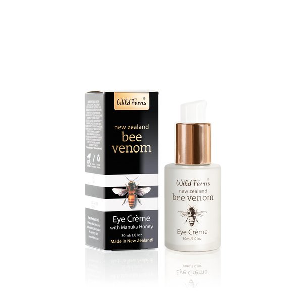 Wild Ferns New Zealand Bee Venom Eye Crème with Manuka Honey 80+, 97% Natural, 30 milliliters
