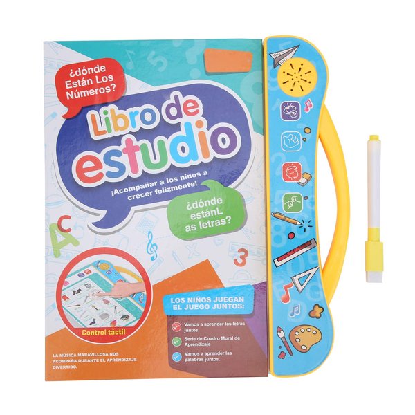 Spanish ABC Sound Book, English Electronic Children's Sound Book, for Kids Above 3 Years Old Letters Learning(Yellow)