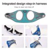 Dog and Cat Universal Harness with Leash - Cat Harness Escape Proof - Adjustable Reflective Step in Dog Harness for Small Dogs Medium Dogs - Soft Mesh Comfort Fit No Pull No Choke (XS, Lake Blue)