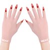MEKK UV Gloves for Nails, Extra Length UV Light Gloves for Gel Nails UPF99+ UV Gloves Skin Care UV Protection Gloves Professional Manicure Gloves UV Protection UV Nail Gloves (Pink)