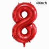Airplane 8th Birthday Party Decorations Balloons，40inch Red Number Balloons 8，8th Birthday Decorations for Boys Airplane Birthday Party Supplies (Red Airplane Numbers 8)