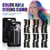 BEUKING Disposable Folding Hair Dye Comb, Highly Pigmented Easy to Dye, Quick Cover Concealer for Hair Make Up (#01 Grey)