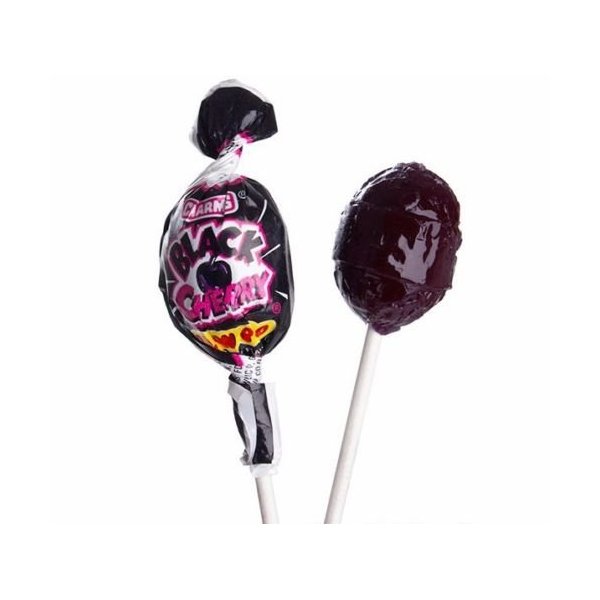 50 PIECE BLACK CHERRY CHARMS BLOW POPS