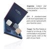 Black Smokey Eyeshadow Magnetic Palette, 8 Color Highly Pigmented Eyeshadow Powder, Single Tin Pan Diy Refillable, Small Travel Size Makeup Artist Kit Essentials (Palette-B)
