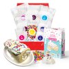Confetti Swiss Roll Baking Kit For Kids 6-12, Real Jelly Roll Cake Making Set With Pre-Measured Ingredients, Cake Decorating For Girls And Boys With Cream And Rainbow Sprinkles, Kids Baking Gift Set
